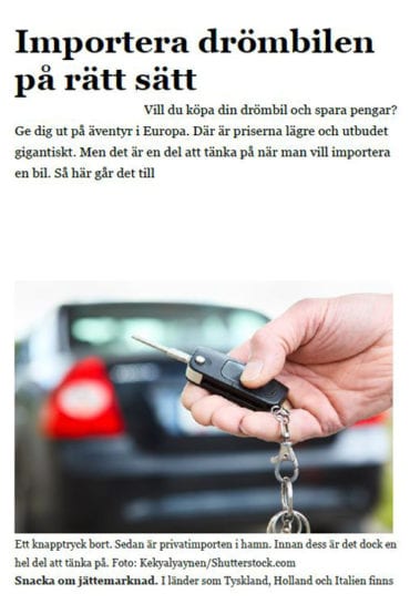 Artikel i SvD NÄRINGSLIV 2015-12-16