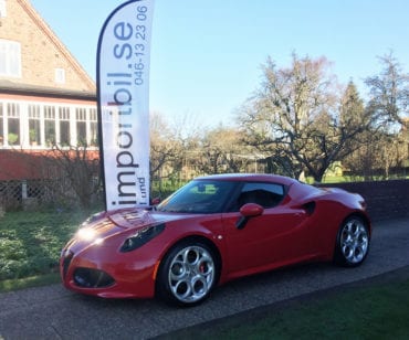 Alfa Romeo 4C snabb och trygg import