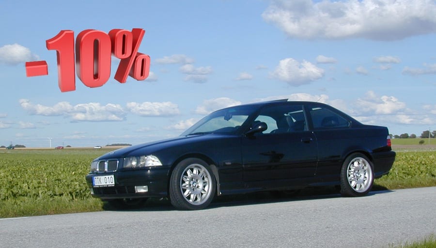 10% rabatt på arvodet under januari Importera bil från Tyskland
