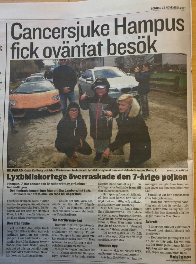 Importerat från Tyskland Tyskland import av lyxbilskortege