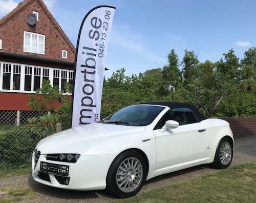 Bilimport från Tyskland Alfa Romeo Spider Importera Alfa Romeo Spider från Tyskland