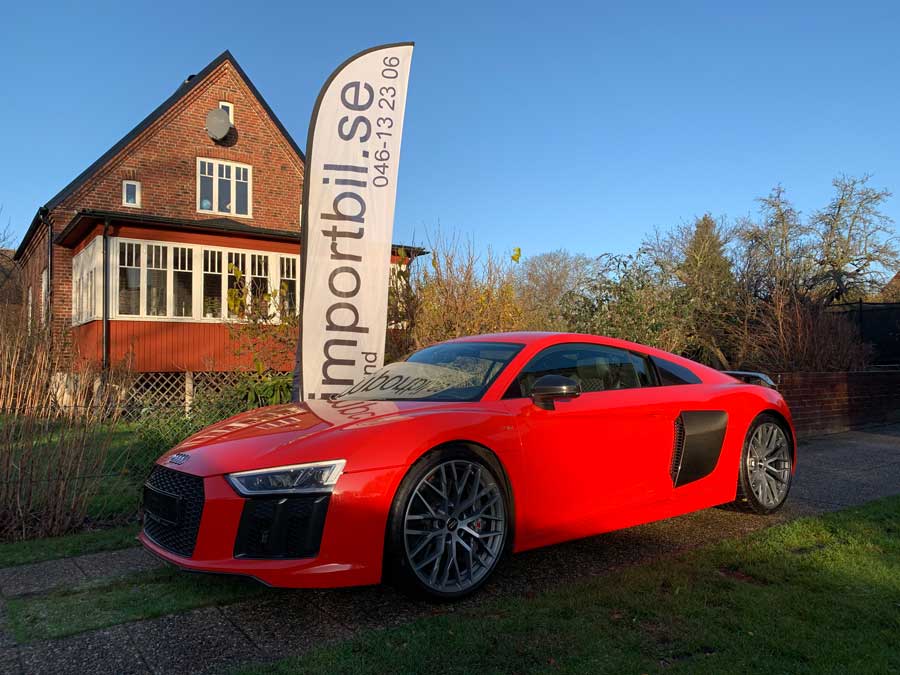 Importerad Audi R 8 med 610 hk Tyskland import av en Audi R 8 med 610 hk