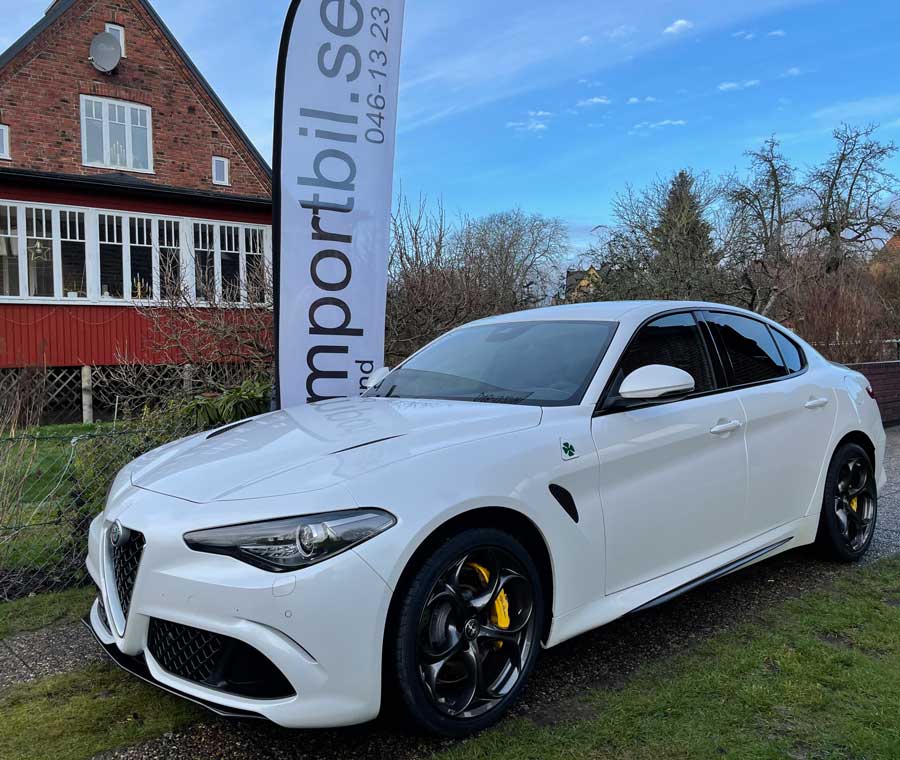 Tyskimport av Alfa Romeo GIULIA 2.9 510 hk Tyskland import av en Alfa Romeo GIULIA 2.9 510 hk